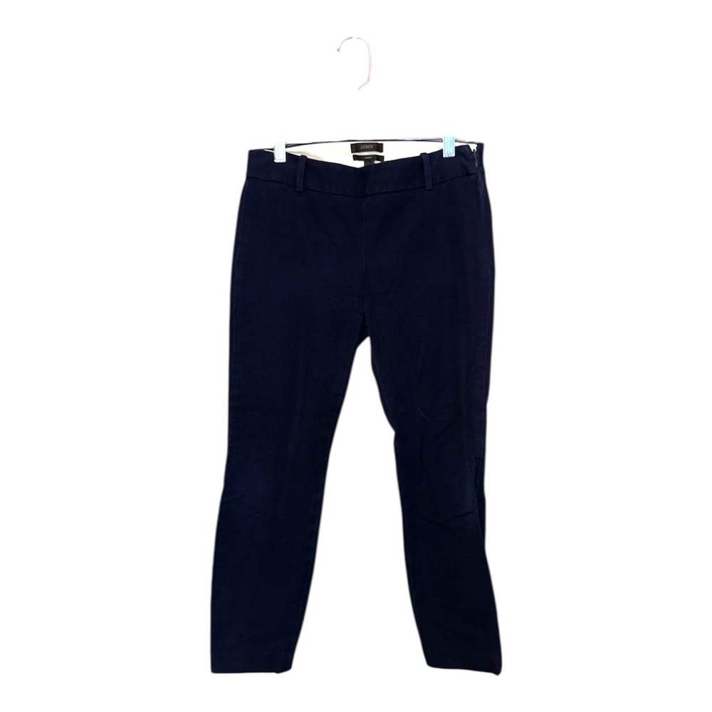 J.Crew Minnie Pants Navy Blue Skinny Ankle Stretch Women's Size 00 Career